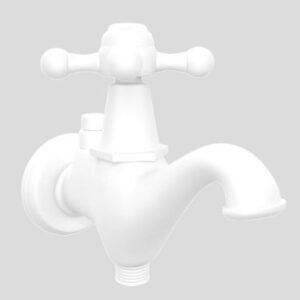 Jaquar 2-Way Bib Cock with Wall Flang