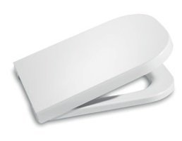 Roca Gap Square Soft Close UF Seat Cover for Gap Single Piece and Square Wall Hung Water Closet, White