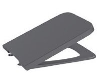Roca Inspira Square Soft Close Supralit Seat Cover, Onyx