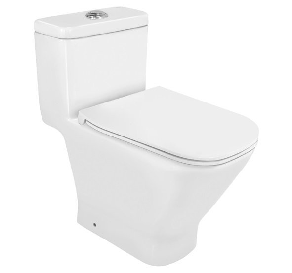 Roca Gap Square Soft Close UF Slim Seat Cover for Gap Compact Wall Hung Wc, White