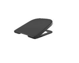 Roca Gap Square Soft Close Supralit Seat Cover, Matt Black