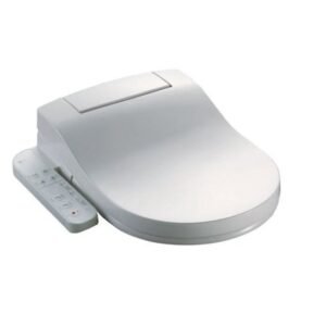 Roca L-Series Basic Round Multiclean Seat Cover with Side Panel, Bidet Nozzles, Adjustable Water/Seat Temperature, Fixing Accessories, Size: