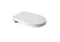 Roca Easy Manual Round Cold Water Bidet Soft Close Seat Cover 2 Function, White, Size: 480x358 mm