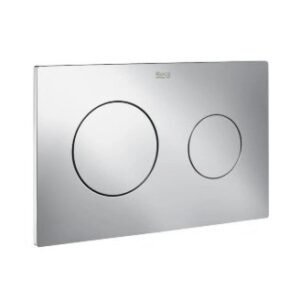 Roca PL10 Dual Flush Operating Plate for Concealed Cistern, Chrome