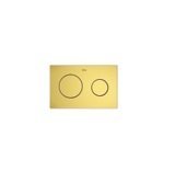 Roca PL10 Dual Flush Operating Plate for Concealed Cistern, Shiny Gold