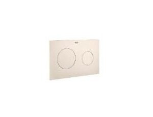 Roca PL10 Dual Flush Operating Plate for Concealed Cistern, Matt Beige