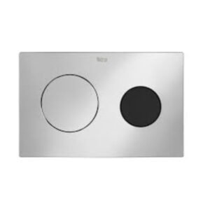 Roca PL10 E Dual Flush Operating Plate Touchless for Concealed Cistern with Sensor and Manual Flush Option, Chrome