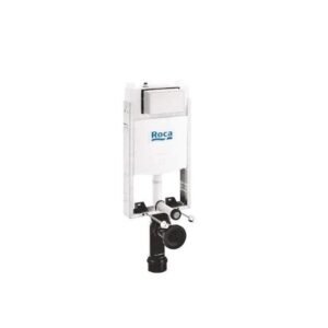 Roca Slendra Plus Slim Concealed Cistern with Wall Mounting Half Frame with Drainage Pipe, Installation Kit