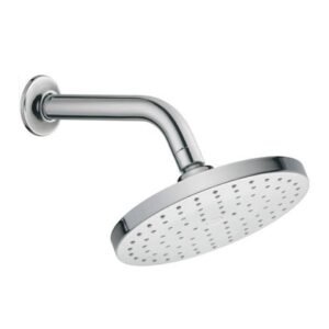 Roca Torrente Round Over Head Shower with Rain Function and Wall Arm, 175 Mm, Chrome
