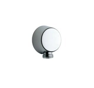 Roca Aqua Round Wall Water Inlet for Shower Hose, Chrome