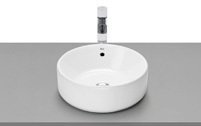 Roca Alter Round Over Counter Top Basin, Size: 390x390x130 mm, White