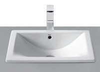 Roca Diverta In Counter Top Basin, Size: 500x380x170 mm, White