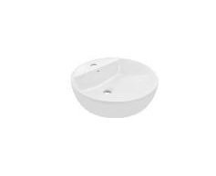 Roca Fusion O Over Counter Top Basin with Tap Hole, Size: 450x450x120 mm, White