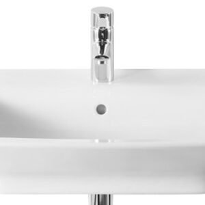 Roca Gap Wall Hung Basin with Fixing Accessories, Size: 600x470x170 mm, White