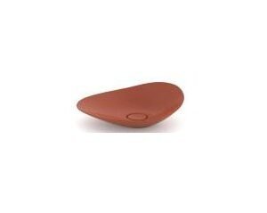 Roca Ohtake Fineceramic Over Counter Top Basin with Ceramic Plug, Size: 625x385x182 mm, Terracotta