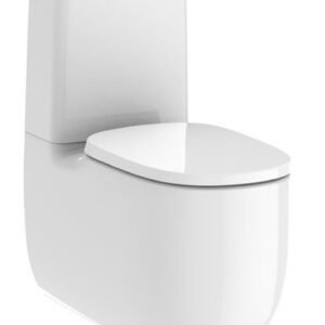 Roca Beyond Rimless Bowl for Couple Closet WC with Dual Outlet Options, Floor Fixing Accessories, Size: 395x705x790 mm, P Trap - 180 mm, Whi