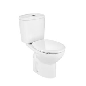 Roca Victoria Floor Mounted Couple Closet WC with Fixing Accessories, Size: 370x665x780 Mm, P Trap - 180 mm