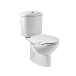 Roca Victoria Floor Mounted Couple Closet WC with Fixing Accessories, Size: 370x665x780 Mm, S Trap - 220 mm