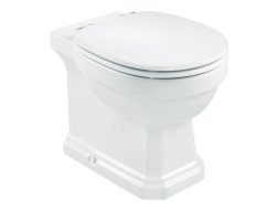 Roca Carmen Rimless Back To Wall WC with Dual Outlet Options, Fixing Accessories, Size: 370x560x400 mm, P Trap - 180 mm, White