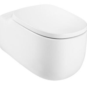 Roca Beyond Rimless Wall Hung Water Closet with Fixing Accessories, Size: 395x580x355 mm, White