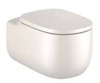 Roca Beyond Rimless Wall Hung Water Closet with Fixing Accessories, Size: 395x580x355 mm, Beige