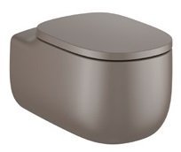 Roca Beyond Rimless Wall Hung Water Closet with Fixing Accessories, Size: 395x580x355 mm, Coffee