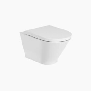 Roca Gap Round Rimless Wall Hung WC with Fixing Accessories, Size: 355x540x345 mm, White