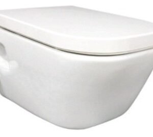 Roca Gap Wall Hung WC with Inbuilt Hi-JET, Fixing Accessories, Size: 350x540x345 mm, White