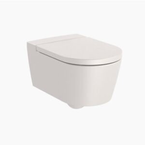 Roca Inspira Round Vortex Wall Hung Water Closet with Fixing Accessories, Size: 370x560x345 Mm, White
