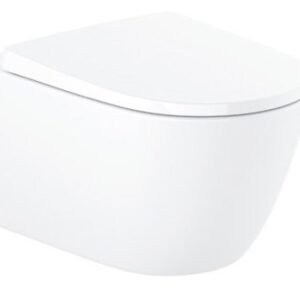 Roca Ona Standard Rimless Wall Hung Water Closet with Fixing Accessories, Size: 360x550x350 Mm, White