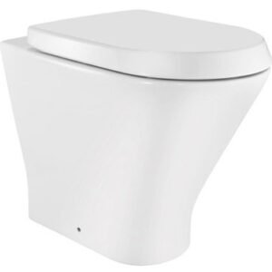 Roca Gap Round Rimless Back To Wall WC with Dual Outlet Options, Fixing Accessories, Size: 355x540x440 mm, P Trap - 180 mm or S Trap 95-125