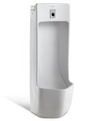 Roca Site Battery Opreated Integrated Sensor Floor Mounted Back Inlet Urinal with Fixing Accessories, Size: 358x375x1060 Mm, White