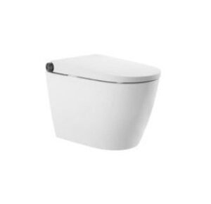 Roca In-Flush Inspira X Floor Standing Water Closet With Auto Opening, Auto Flushing, Rimless, 3/4.5 LPF Dual Flush, Radar Sensor, Night Lig