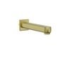 Roca Estrella Bath Spout with Square Flange, Brushed Brass