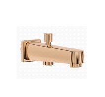 Roca Estrella Bath Spout with Diverter & Square Flange, Rose Gold
