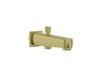 Roca Estrella Bath Spout with Diverter & Square Flange, Brushed Brass