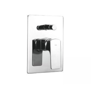 Roca Escuadra Bath & Shower Mixer with Built-In Body, Chrome