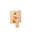 Roca Escuadra-N Bath & Shower Mixer Upper Trim, Rose Gold (Completed with Concealed Body - RT525235103, Sold Separately)