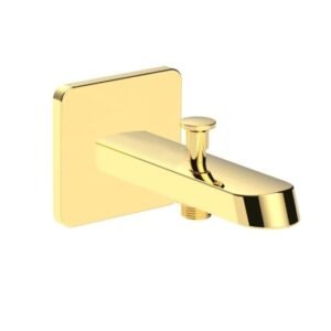 Roca Individual Bath Spout with Diverter, Shiny Gold