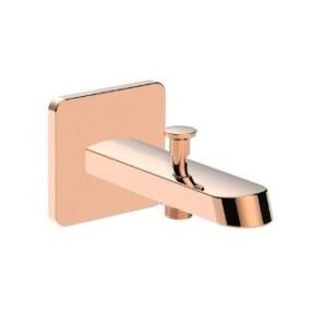 Roca Individual Bath Spout with Diverter, Rose Gold