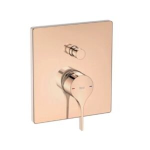 Roca Insignia Decor + Built-In Single Lever Shower Mixer, 2 Way, Rose Gold (Completed with Roca-Box -RT525869403, Sold Separately)