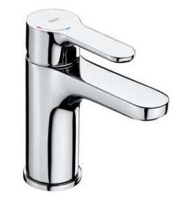 Roca L20 Basin Mixer without Pop-Up Waste Cold Start, Chrome