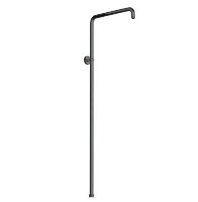 Jaquar Exposed Shower Pipe L-Type in Round Shap - Black Chrome
