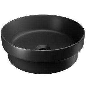 Jaquar THIN TABLE TOP BASIN, SIZE:360X360X120 BLACK MATT