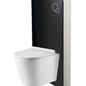 Somany Bastille Glass Cabinet Cistern WC Jd.blk