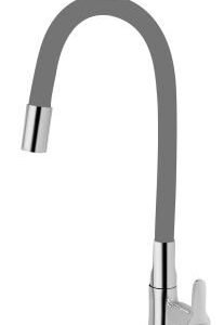 Somany Hemel Swan Neck with Flexible Spout-Grey