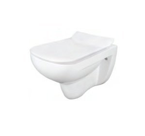 Somany Kape Wall Hung WC with Seat Cover B.WT