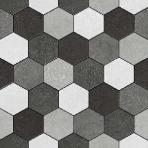 SOM PAVE HEXA GREY 400X400(5PCS)SANVI