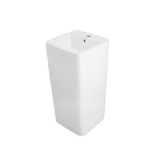 Somany QUADRO ONE PIEC FULL PEDESTAL BASIN B.WT