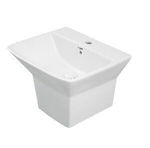 Somany Ryno One Piece Half Pedestal Basin B.WT